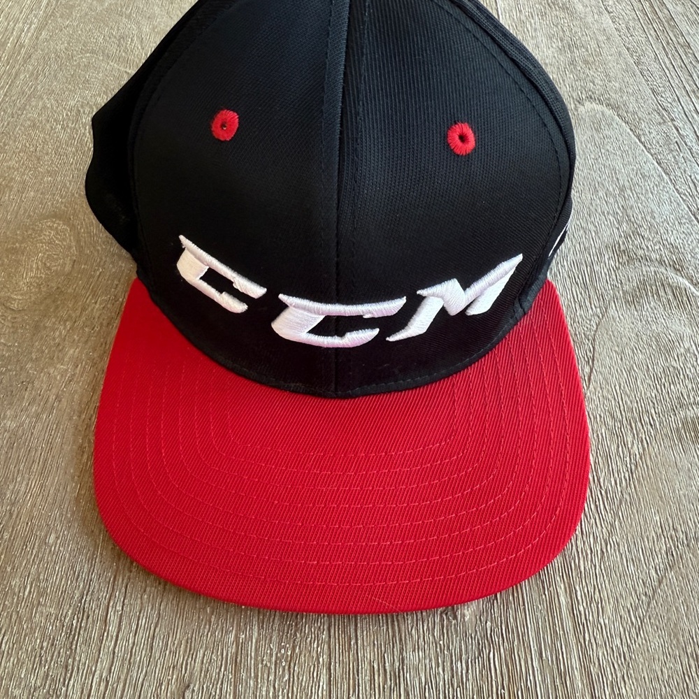 CCM Black and Red Cap